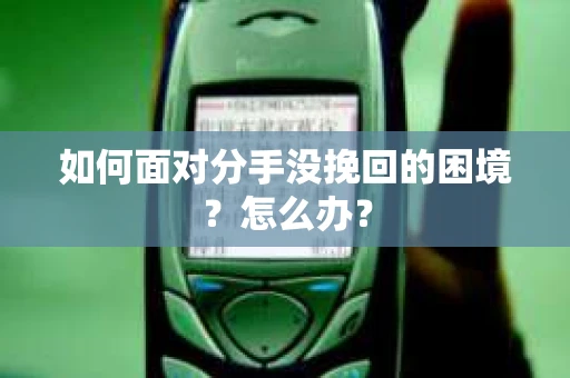 如何面对分手没挽回的困境？怎么办？