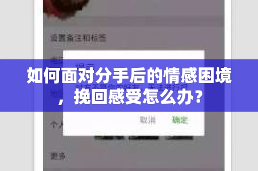 如何面对分手后的情感困境，挽回感受怎么办？