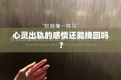 心灵出轨的感情还能挽回吗？