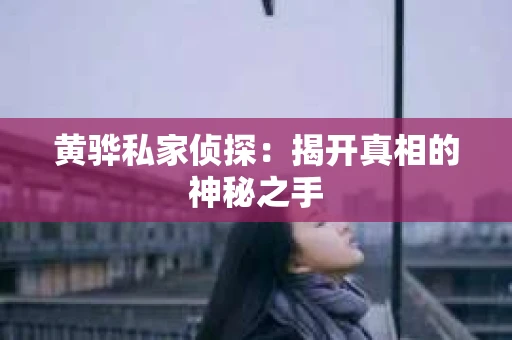黄骅私家侦探：揭开真相的神秘之手