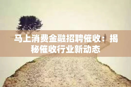 马上消费金融招聘催收：揭秘催收行业新动态