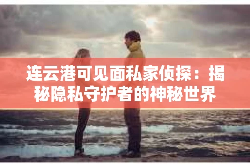 连云港可见面私家侦探：揭秘隐私守护者的神秘世界
