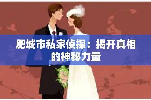 肥城市私家侦探：揭开真相的神秘力量