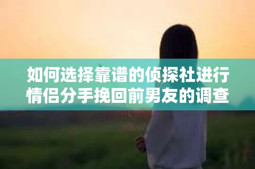 如何选择靠谱的侦探社进行情侣分手挽回前男友的调查? 如何选择靠谱的侦探社进行情侣分手挽回前男友的调查?
