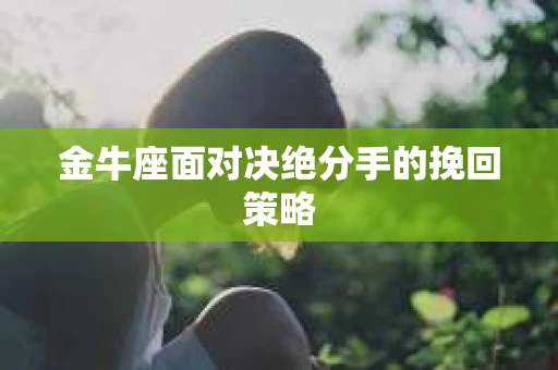 金牛座面对决绝分手的挽回策略