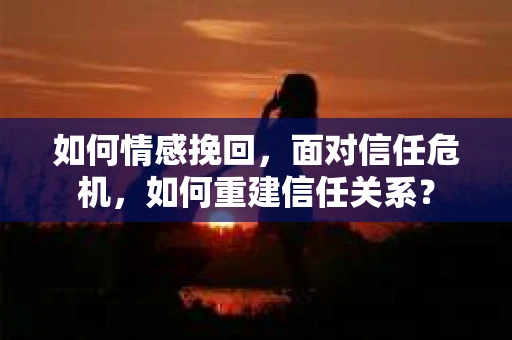 如何情感挽回，面对信任危机，如何重建信任关系？