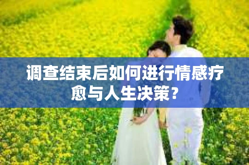 调查结束后如何进行情感疗愈与人生决策？