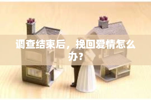 调查结束后，挽回爱情怎么办？